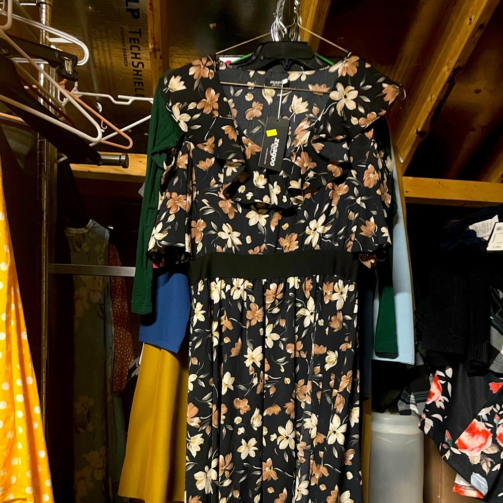 Zeagoo floral dress sz 1x